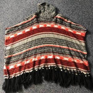 Bohemian poncho